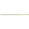14K Gold Tri-Color 1.8mm Diamond Cut Rope Chain Bracelet Jewelry 7"